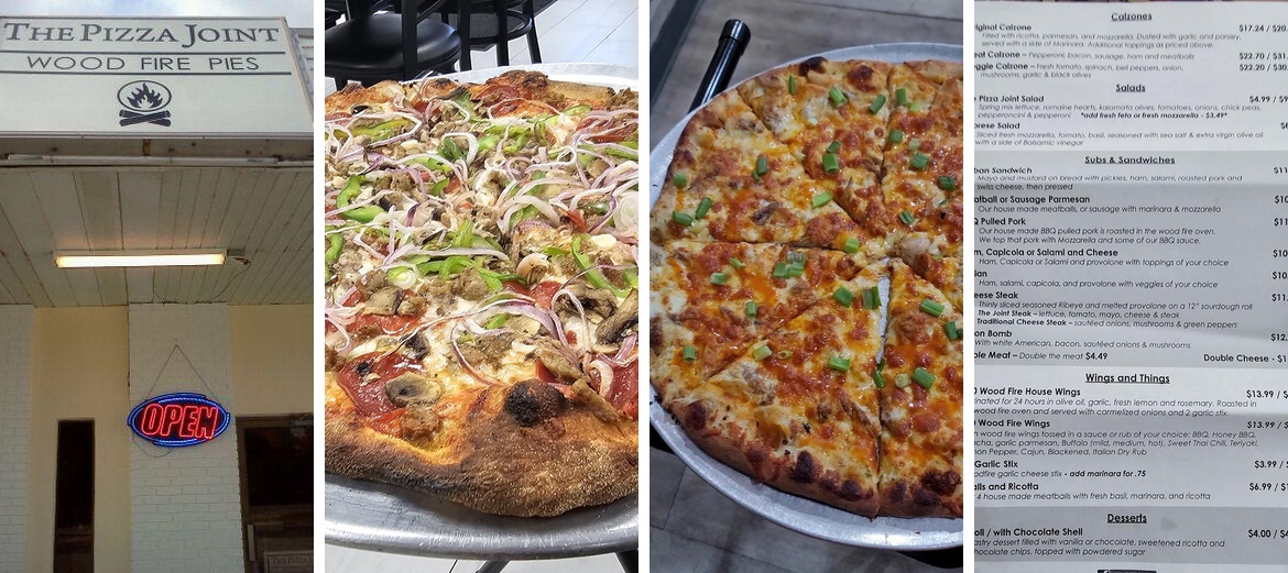 The Pizza Joint Wood Fire Pies Menu